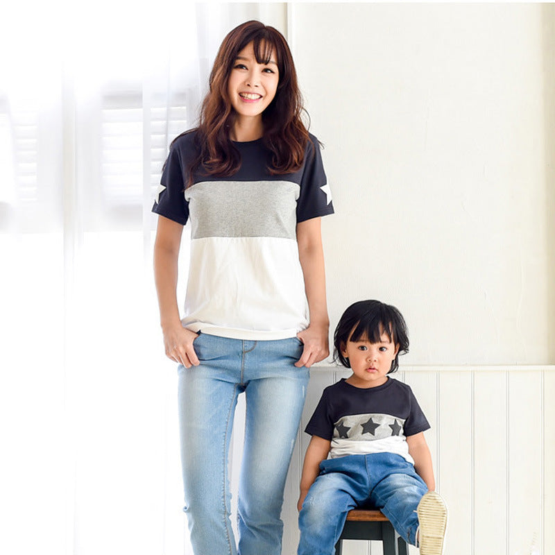 Matching Family Beach Outfits - Star Short Sleeve T-Shirts
