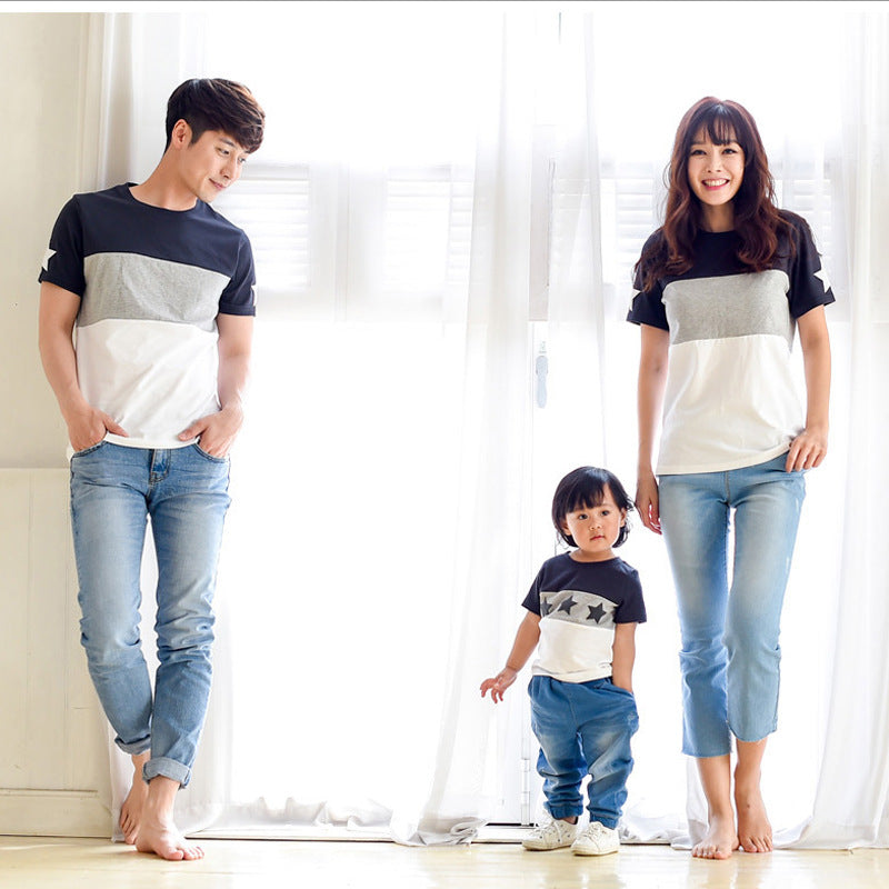 Matching Family Beach Outfits - Star Short Sleeve T-Shirts