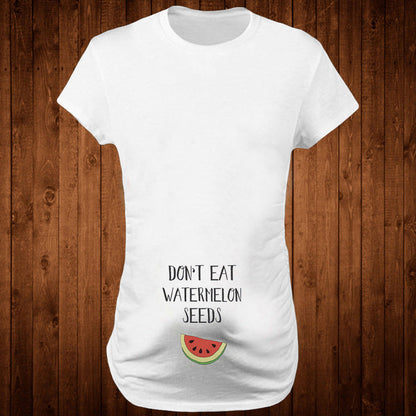 Slim Fit Maternity Funny Letter T-Shirts for Women