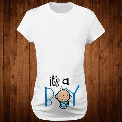 Slim Fit Maternity Funny Letter T-Shirts for Women