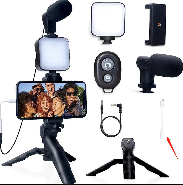 Multifunctional Desktop Beauty Leg Light with Microphone - JOLO
